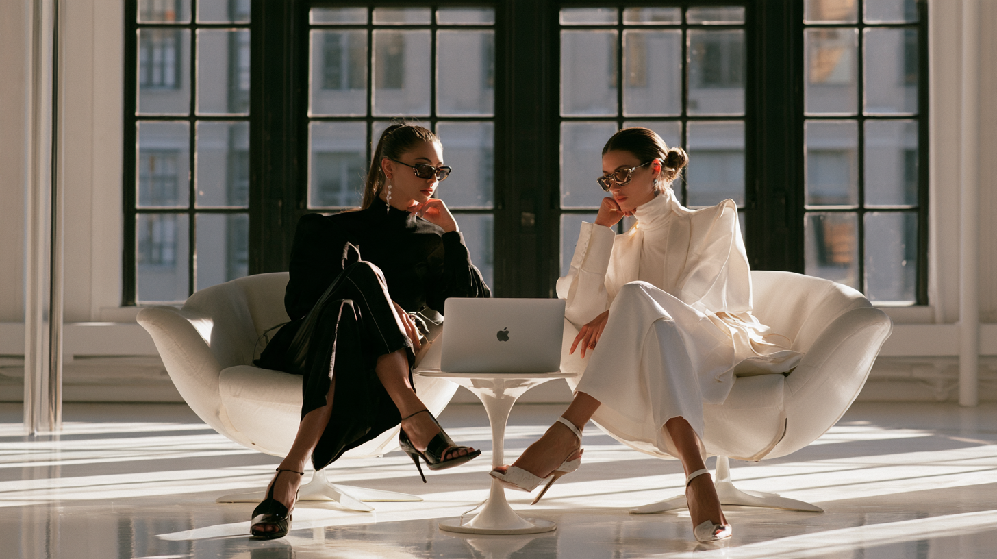 Glossy campaign production set